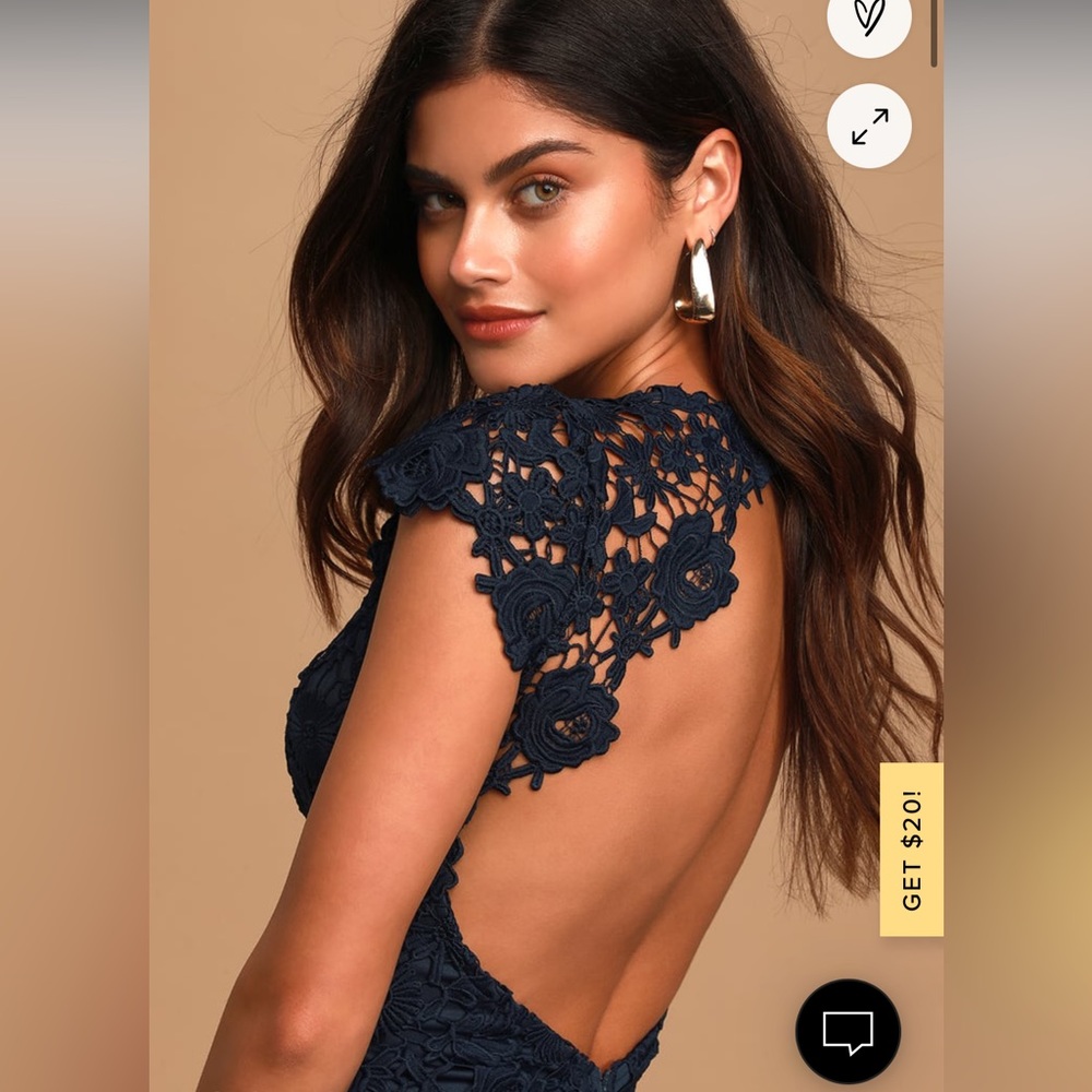 SALE!! 2X Host pick 🎉NWT Lulu’s Romance language backless lace dress - Picture 3 of 16